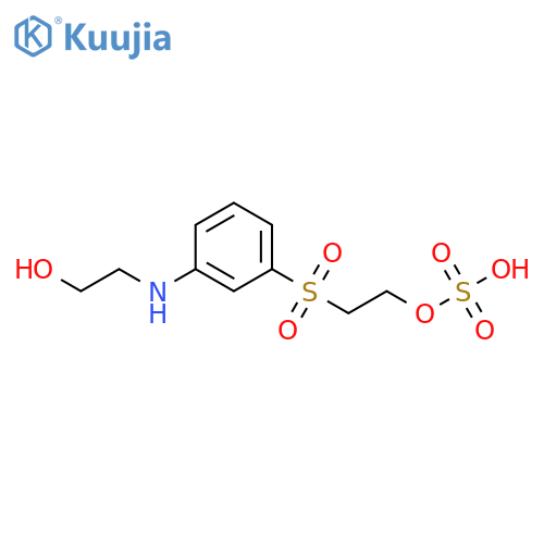 Ethanol, 2-[[3-[(2-hydroxyethyl)amino]phenyl]sulfonyl]-, 1-(hydrogen sulfate) structure
