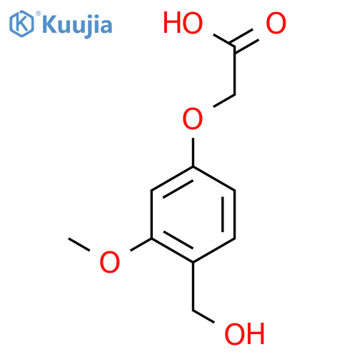 4-Hydroxymethyl-3-methoxyphenoxyacetic Acid structure