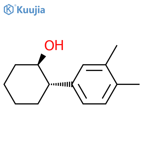 (1R,2S)-2-(3,4-dimethylphenyl)cyclohexan-1-ol structure