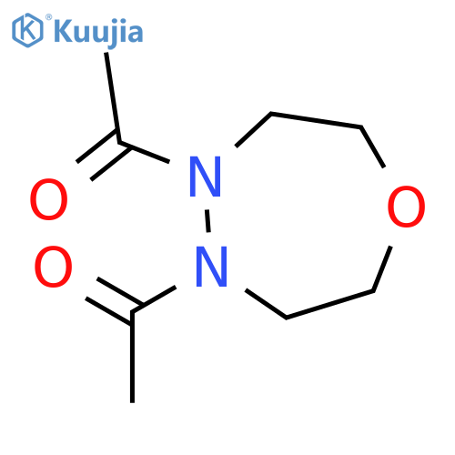 1,4,5-Oxadiazepine, 4,5-diacetylhexahydro- structure