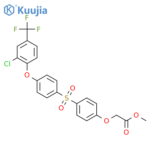 Acetic acid,[4-[[4-[2-chloro-4-(trifluoromethyl)phenoxy]phenyl]sulfonyl]phenoxy]-,methyl ester structure