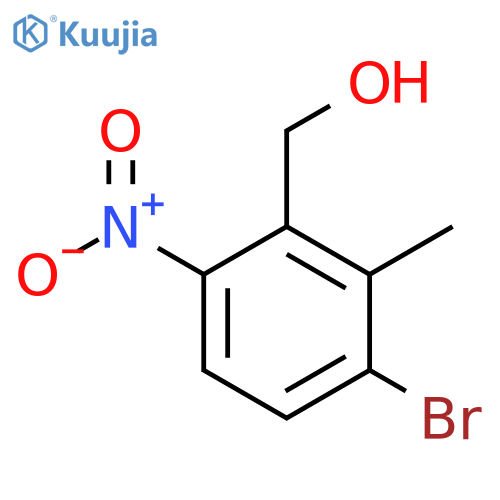3-Bromo-2-methyl-6-nitrobenzyl alcohol structure