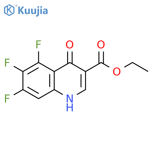 3-Quinolinecarboxylic acid, 5,6,7-trifluoro-1,4-dihydro-4-oxo-, ethylester structure