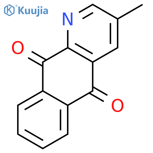 Benzo[g]quinoline-5,10-dione, 3-methyl- structure