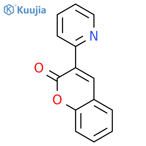 3-(Pyridin-2-yl)-2H-chromen-2-one structure