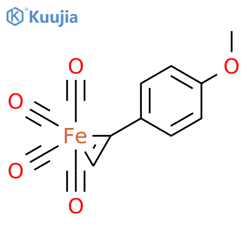 Iron, tetracarbonyl[1-(η2-ethenyl)-4-methoxybenzene]- structure
