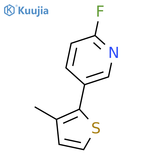 Pyridine, 2-fluoro-5-(3-methyl-2-thienyl)- structure