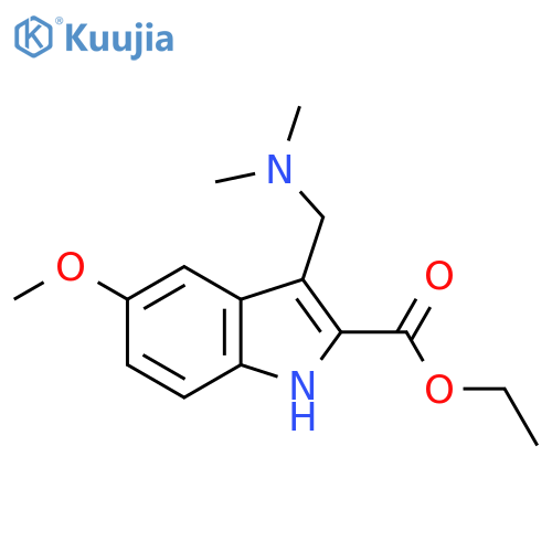 ethyl 3-[(dimethylamino)methyl]-5-methoxy-1H-indole-2-carboxylate structure