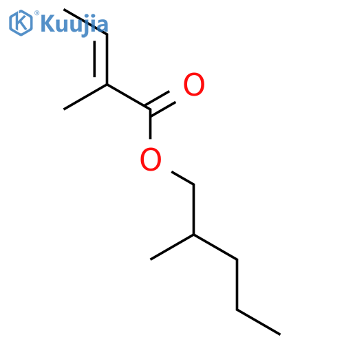 2-Butenoic acid,2-methyl-, 2-methylpentyl ester, (E)- (9CI) structure