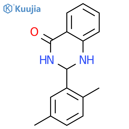 2-(2,5-dimethylphenyl)-1,2,3,4-tetrahydroquinazolin-4-one structure