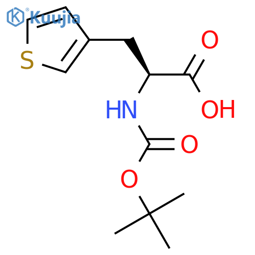 Boc-beta-(3-thienyl)-L-alanine dicyclohexylammonium salt structure