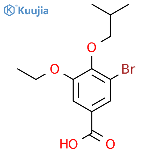 3-bromo-5-ethoxy-4-(2-methylpropoxy)benzoic acid structure