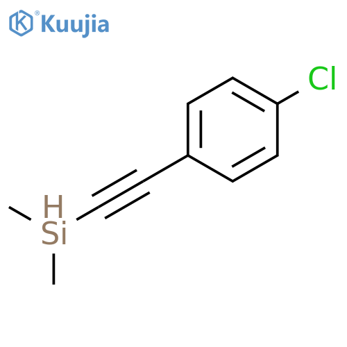 Silane, (4-chlorophenyl)ethynyldimethyl- structure