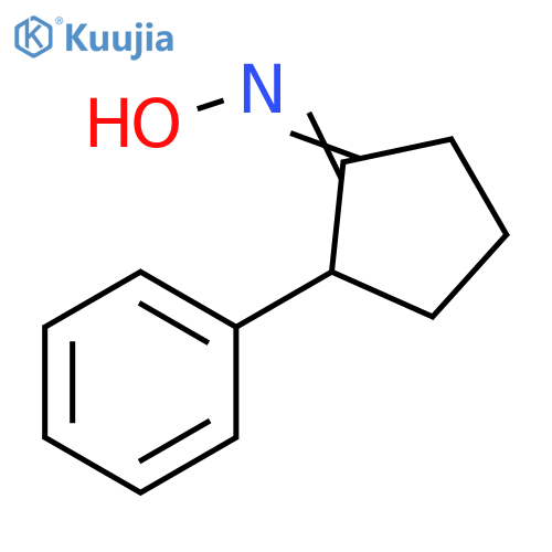 Cyclopentanone, 2-phenyl-, oxime structure