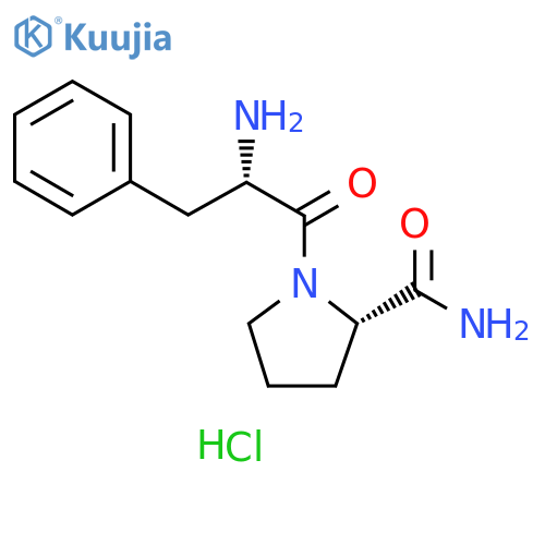 L-Prolinamide, L-phenylalanyl-, monohydrochloride structure