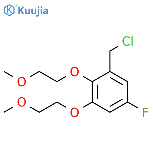 Benzene, 1-(chloromethyl)-5-fluoro-2,3-bis(2-methoxyethoxy)- structure