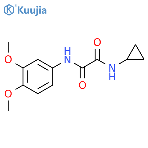 N-cyclopropyl-N'-(3,4-dimethoxyphenyl)ethanediamide structure