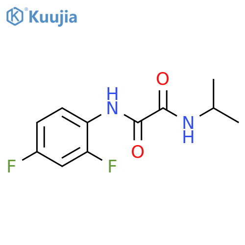 N'-(2,4-difluorophenyl)-N-(propan-2-yl)ethanediamide structure