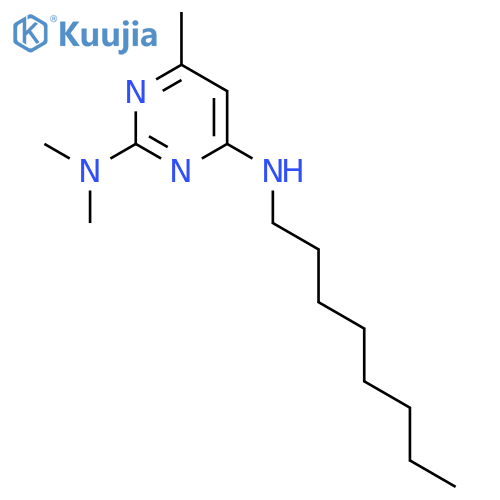 2,4-PYRIMIDINEDIAMINE, N2,N2,6-TRIMETHYL-N4-OCTYL- structure
