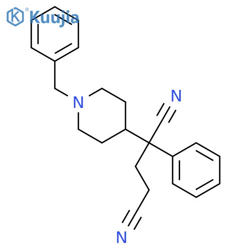 2-(1-Benzylpiperidin-4-yl)-2-phenylpentanedinitrile structure