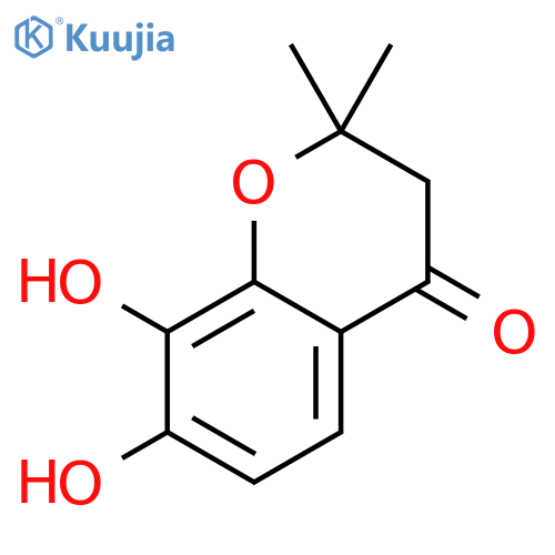 4H-1-Benzopyran-4-one,2,3-dihydro-7,8-dihydroxy-2,2-dimethyl- structure