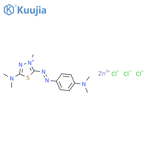 5-(dimethylamino)-2-[[4-(dimethylamino)phenyl]azo]-3-methyl-1,3,4-thiadiazolium chloride, compound with zinc dichloride structure
