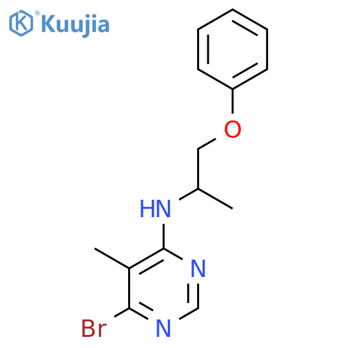 4-Pyrimidinamine, 6-bromo-5-methyl-N-(1-methyl-2-phenoxyethyl)- structure