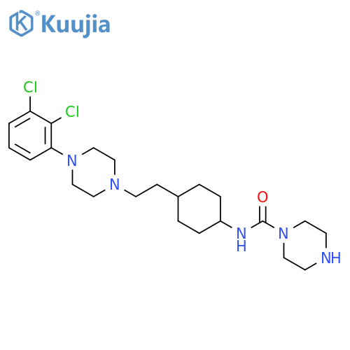1-Piperazinecarboxamide,N-[trans-4-[2-[4-(2,3-dichlorophenyl)-1-piperazinyl]ethyl]cyclohexyl]- structure