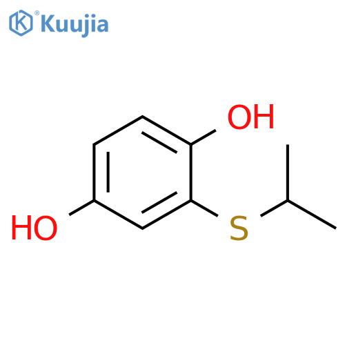 1,4-Benzenediol, 2-[(1-methylethyl)thio]- structure