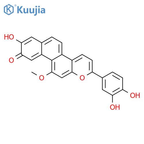 2-(3,4-Dihydroxyphenyl)-8-hydroxy-11-methoxy-9H-phenanthro[2,1-b]pyran-9-one structure