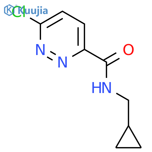 3-Pyridazinecarboxamide, 6-chloro-N-(cyclopropylmethyl)- structure