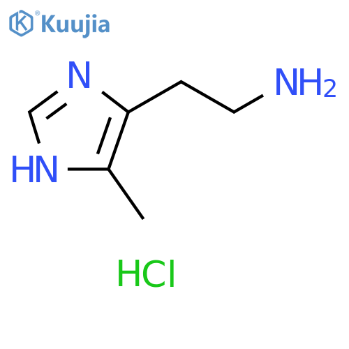 2-(5-methyl-1H-imidazol-4-yl)ethan-1-amine hydrochloride structure