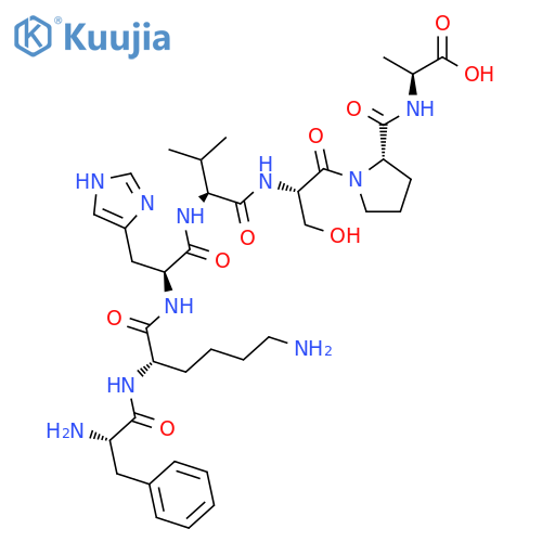 L-Alanine, L-phenylalanyl-L-lysyl-L-histidyl-L-valyl-L-seryl-L-prolyl- structure