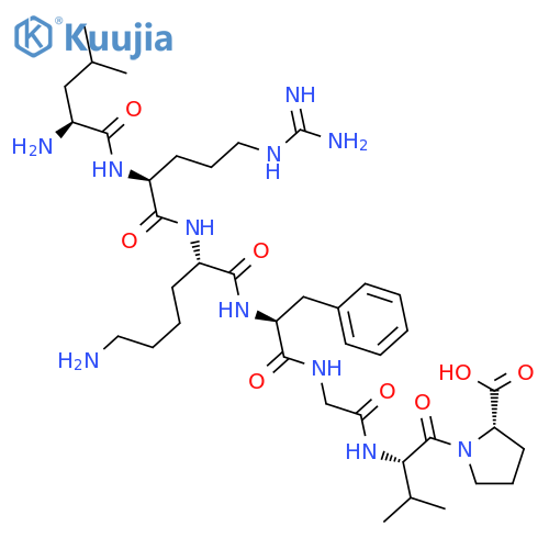 L-PROLINE, L-LEUCYL-L-ARGINYL-L-LYSYL-L-PHENYLALANYLGLYCYL-L-VALYL- structure