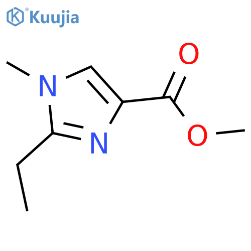 1H-IMIDAZOLE-4-CARBOXYLIC ACID, 2-ETHYL-1-METHYL-, METHYL ESTER structure