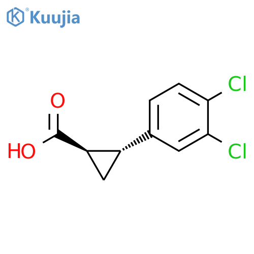 rac-(1R,2R)-2-(3,4-dichlorophenyl)cyclopropane-1-carboxylic acid, trans structure