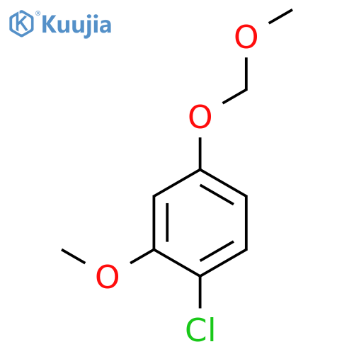 BENZENE, 1-CHLORO-2-METHOXY-4-(METHOXYMETHOXY)- structure