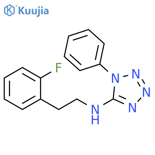 1H-Tetrazol-5-amine, N-[2-(2-fluorophenyl)ethyl]-1-phenyl- structure
