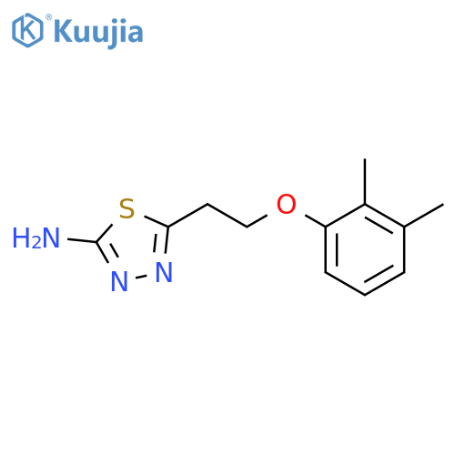 5-2-(2,3-Dimethyl-phenoxy)-ethyl-1,3,4-thiadiazol-2-ylamine structure