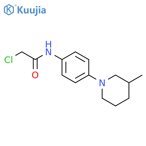 2-Chloro-N-4-(3-methyl-1-piperidinyl)phenylacetamide structure