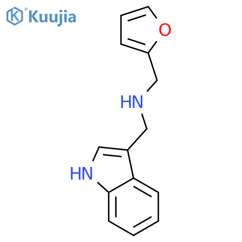 Furan-2-ylmethyl-(1H-indol-3-ylmethyl)-amine structure
