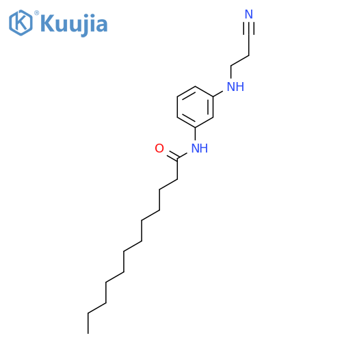 DODECANAMIDE, N-[3-[(2-CYANOETHYL)AMINO]PHENYL]- structure