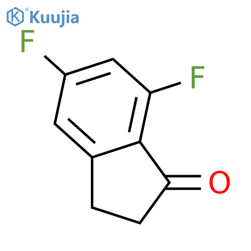 5,7-Difluoro-1-indanone structure