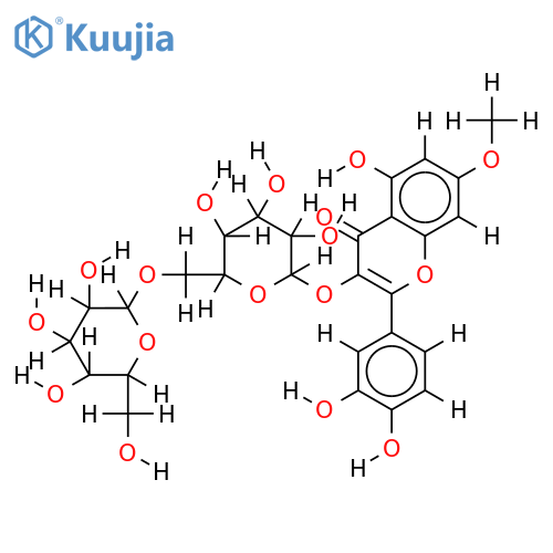 3-O-[beta-D-Galactopyranosyl-(1?6)-beta-D-galactopyranoside]-3,3',4',5-Tetrahydroxy-7-methoxyflavone structure