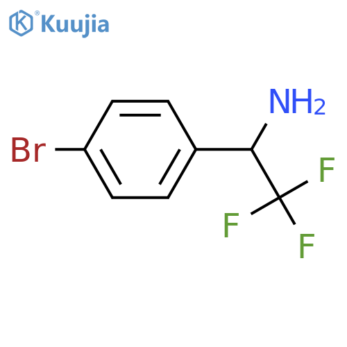 1-(4-bromophenyl)-2,2,2-trifluoroethan-1-amine structure