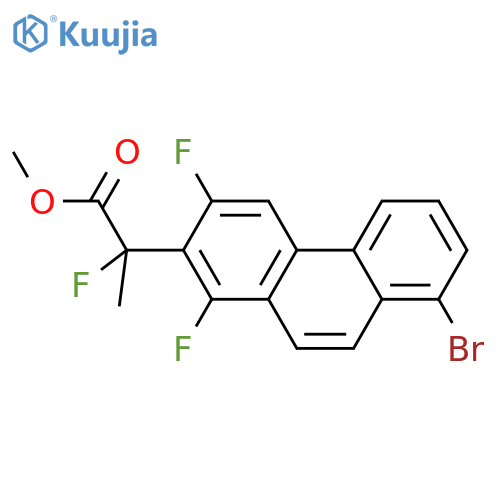 Methyl 2-(8-bromo-1,3-difluorophenanthren-2-yl)-2-fluoropropanoate structure