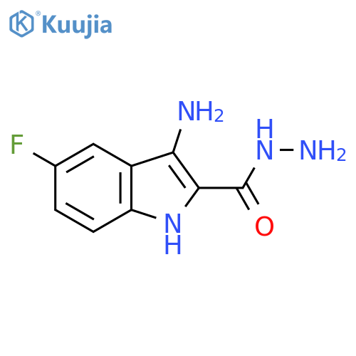 3-amino-5-fluoro-1H-indole-2-carbohydrazide structure