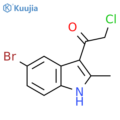 1-(5-Bromo-2-methyl-1H-indol-3-yl)-2-chloroethanone structure