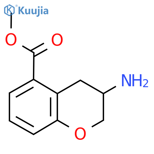 Methyl 3-amino-3,4-dihydro-2h-1-benzopyran-5-carboxylate structure