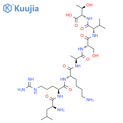 L-THREONINE, L-LEUCYL-L-ARGINYL-L-LYSYL-L-ALANYL-L-SERYL-L-VALYL- structure